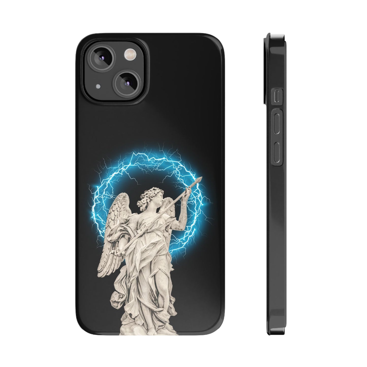 Greek God sky blue Lightning Phone Case