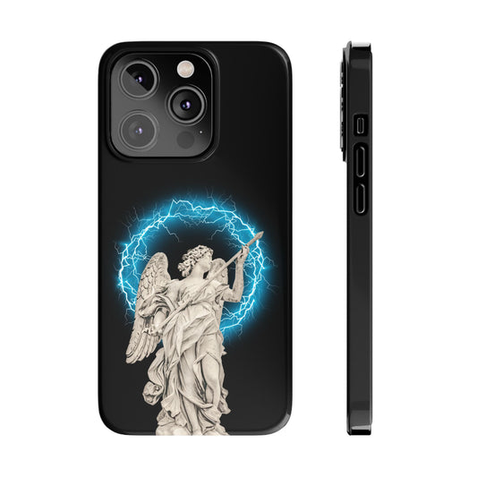 Greek God sky blue Lightning Phone Case