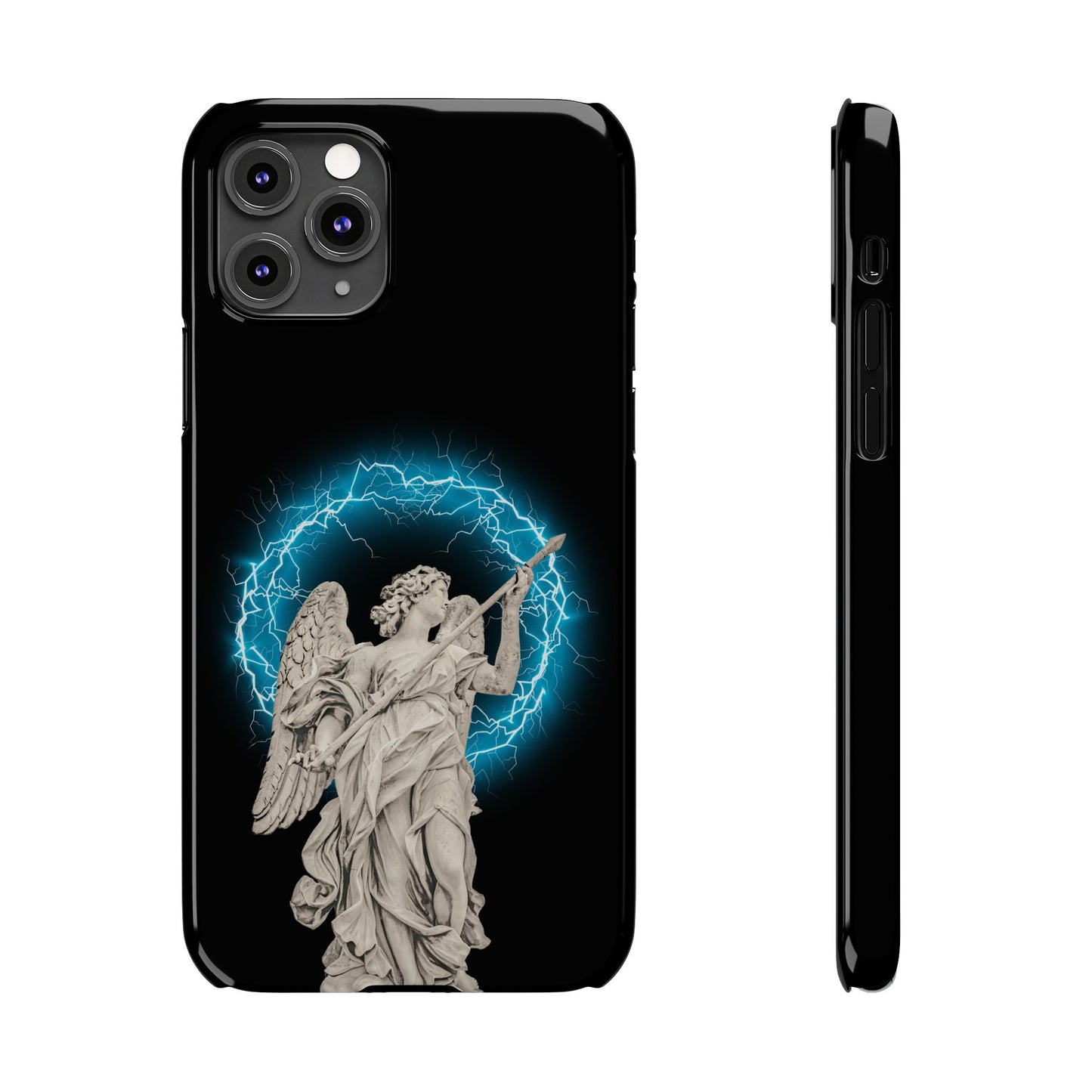 Greek God sky blue Lightning Phone Case