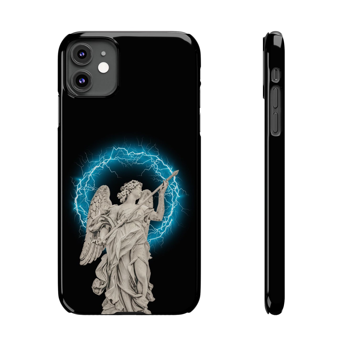 Greek God sky blue Lightning Phone Case