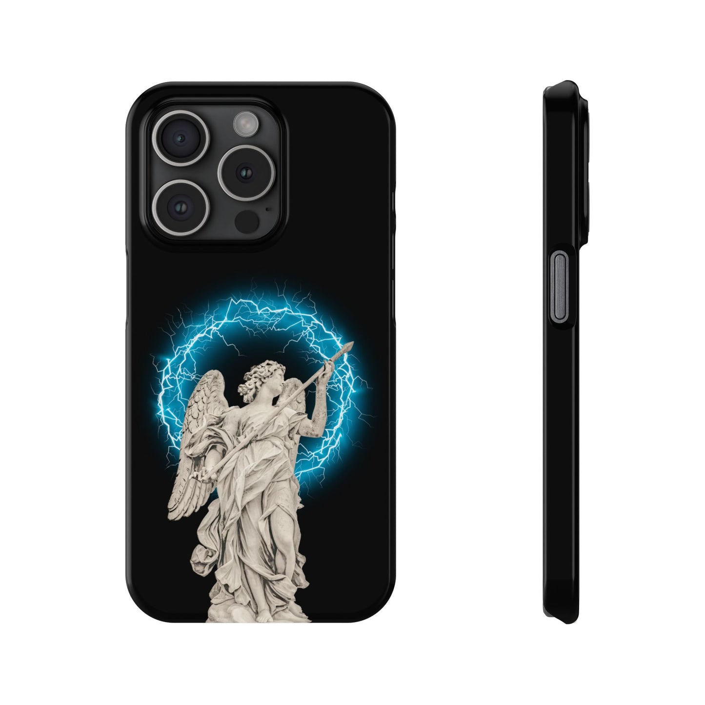 Greek God sky blue Lightning Phone Case