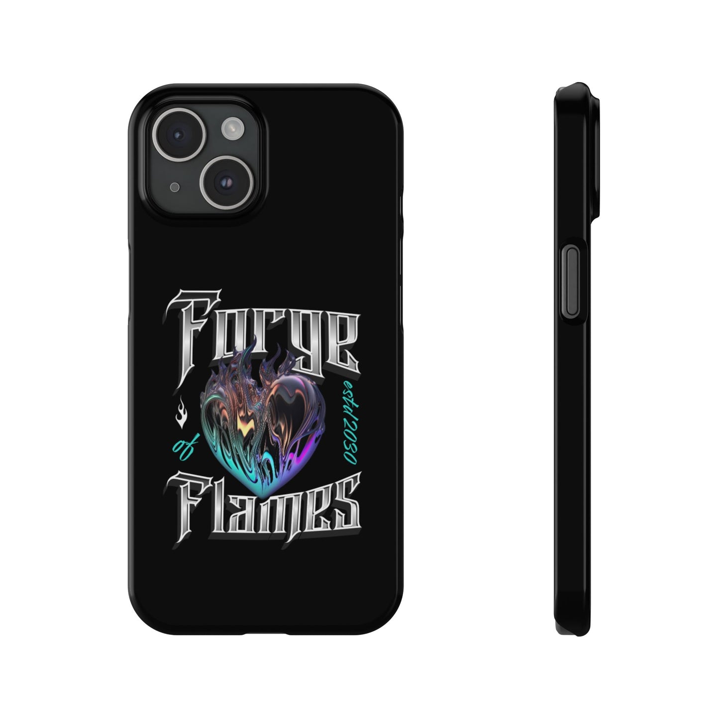 Heart Flames Phone Case