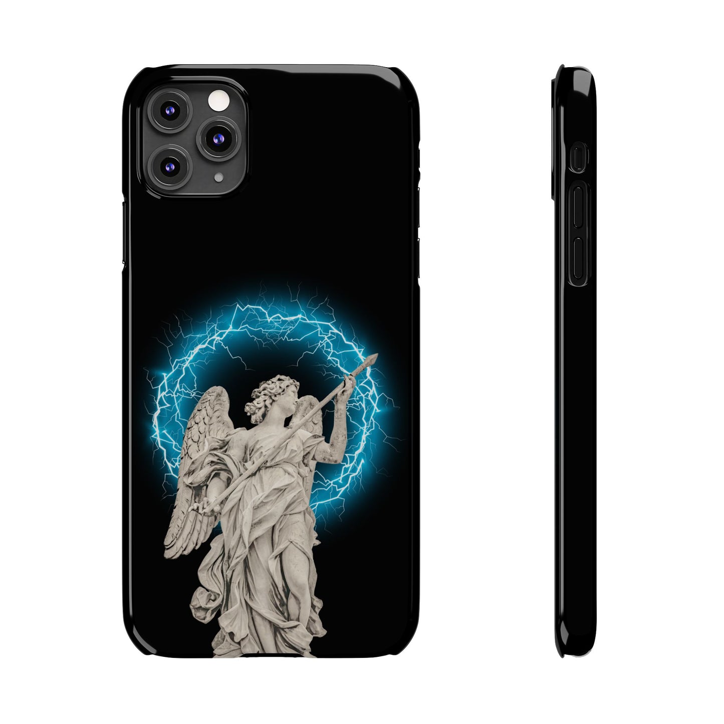 Greek God sky blue Lightning Phone Case