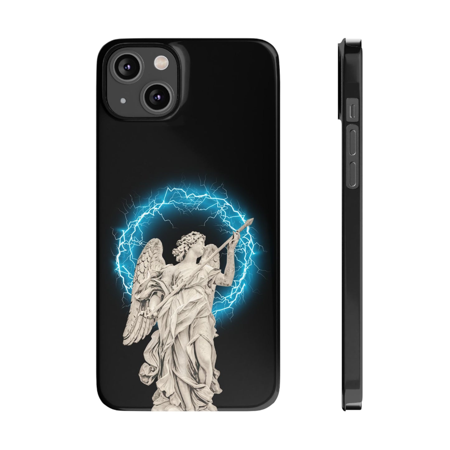 Greek God sky blue Lightning Phone Case