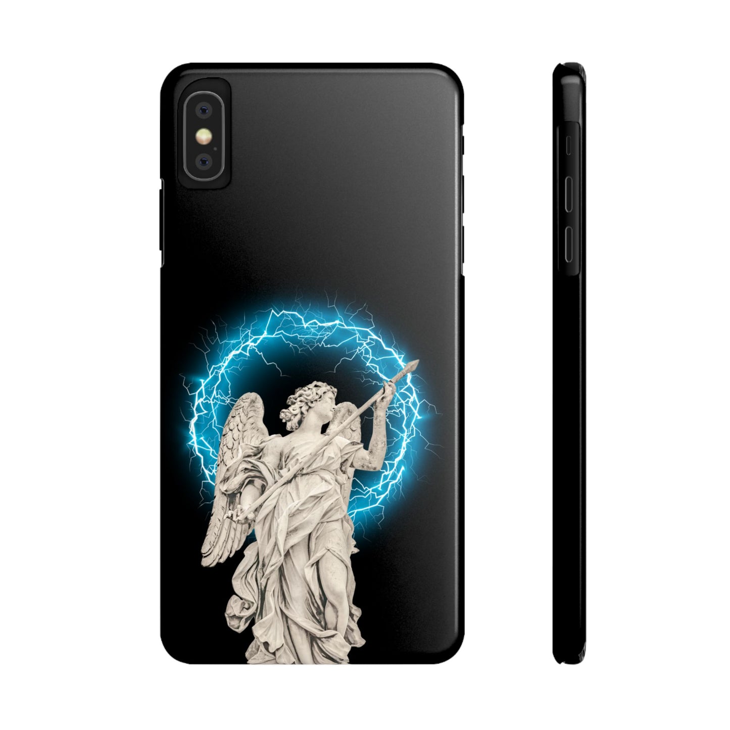 Greek God sky blue Lightning Phone Case