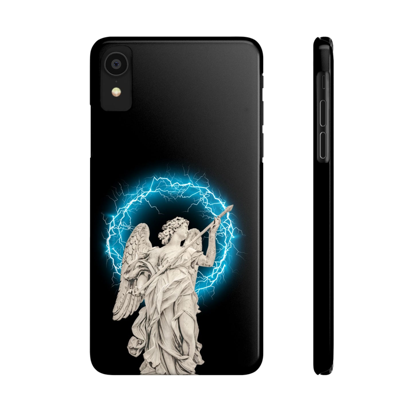 Greek God sky blue Lightning Phone Case