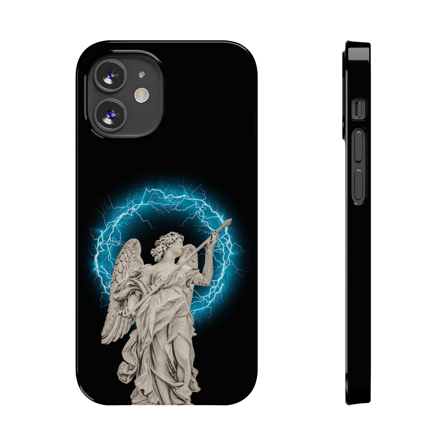 Greek God sky blue Lightning Phone Case