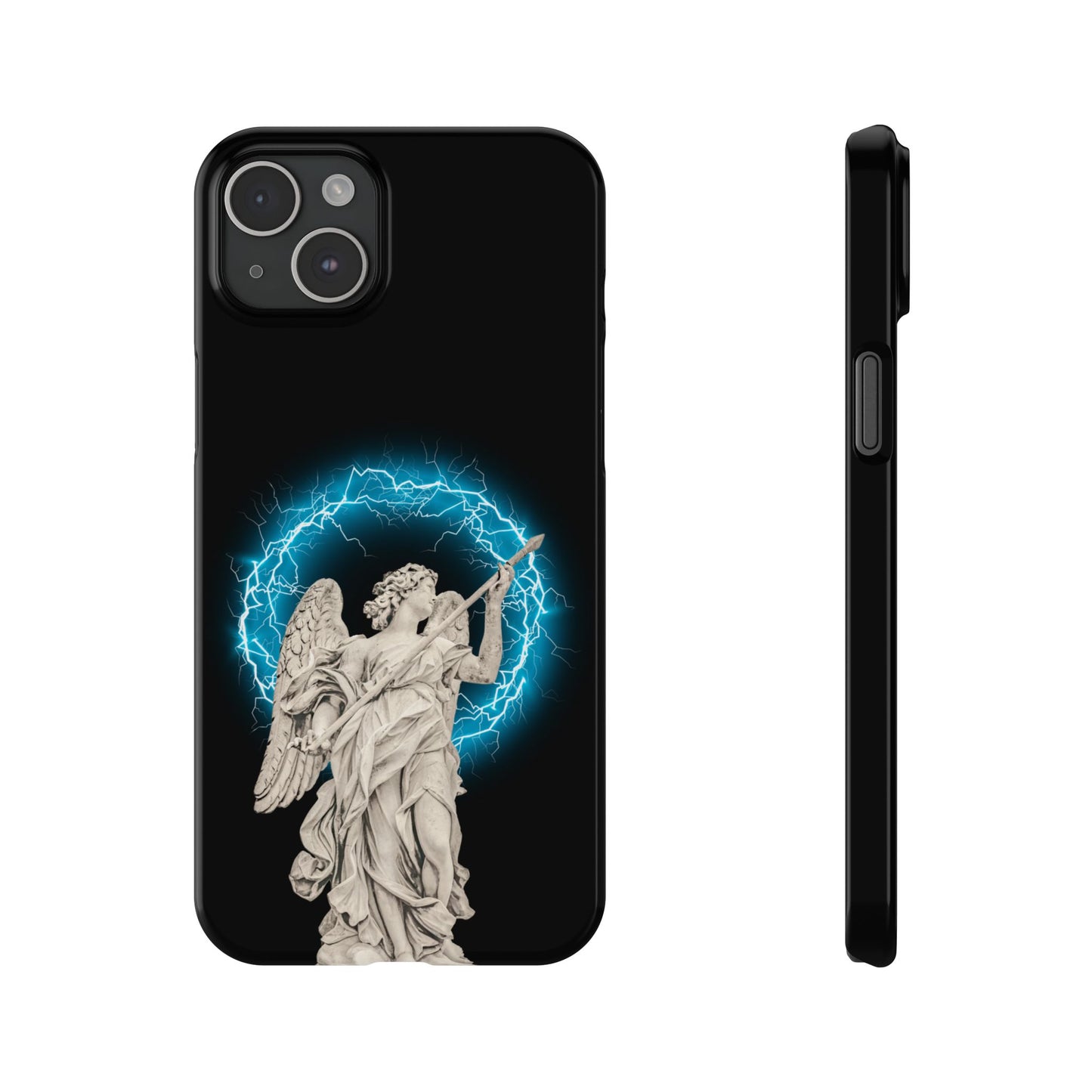 Greek God sky blue Lightning Phone Case