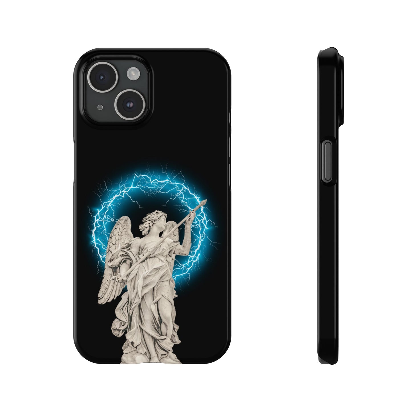 Greek God sky blue Lightning Phone Case