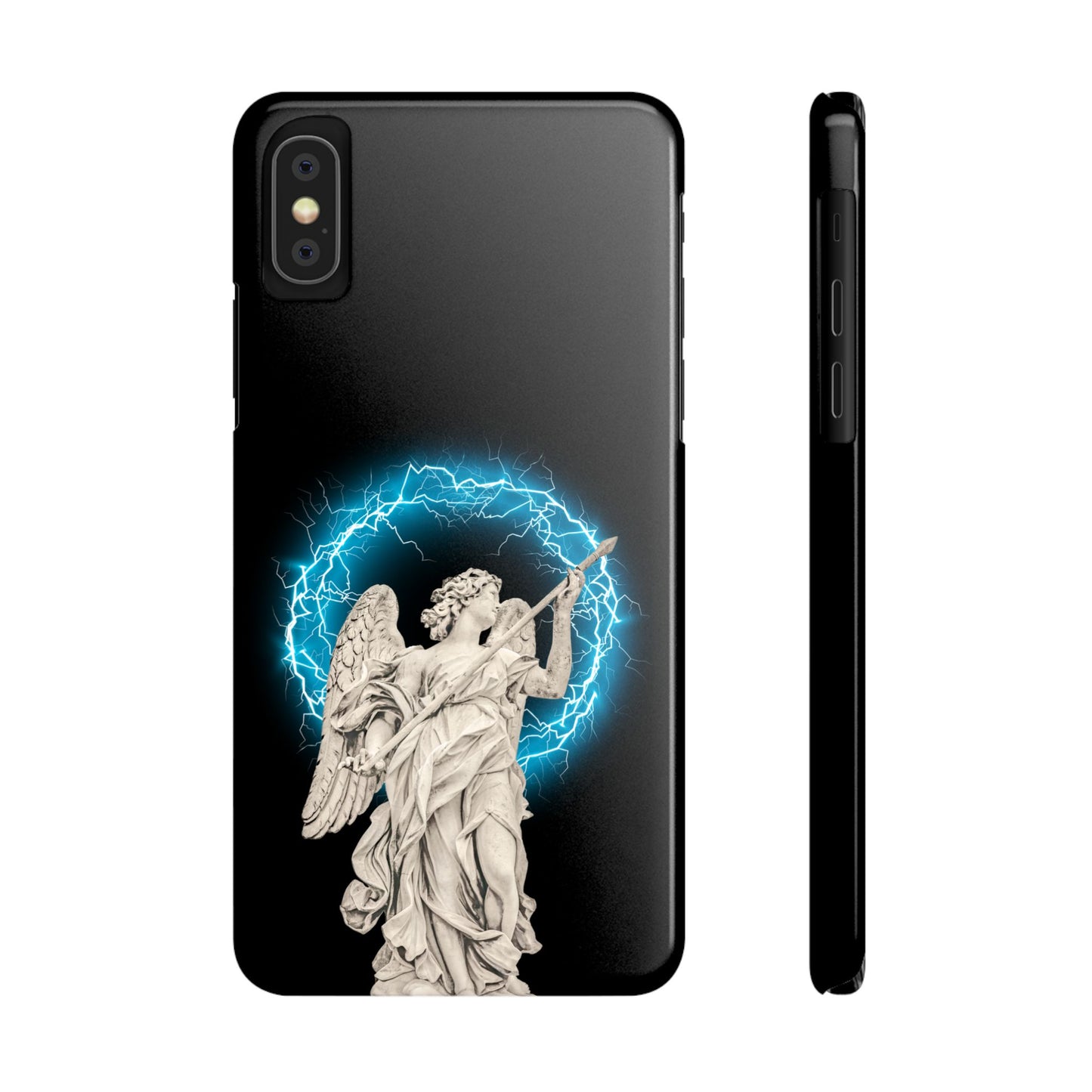 Greek God sky blue Lightning Phone Case