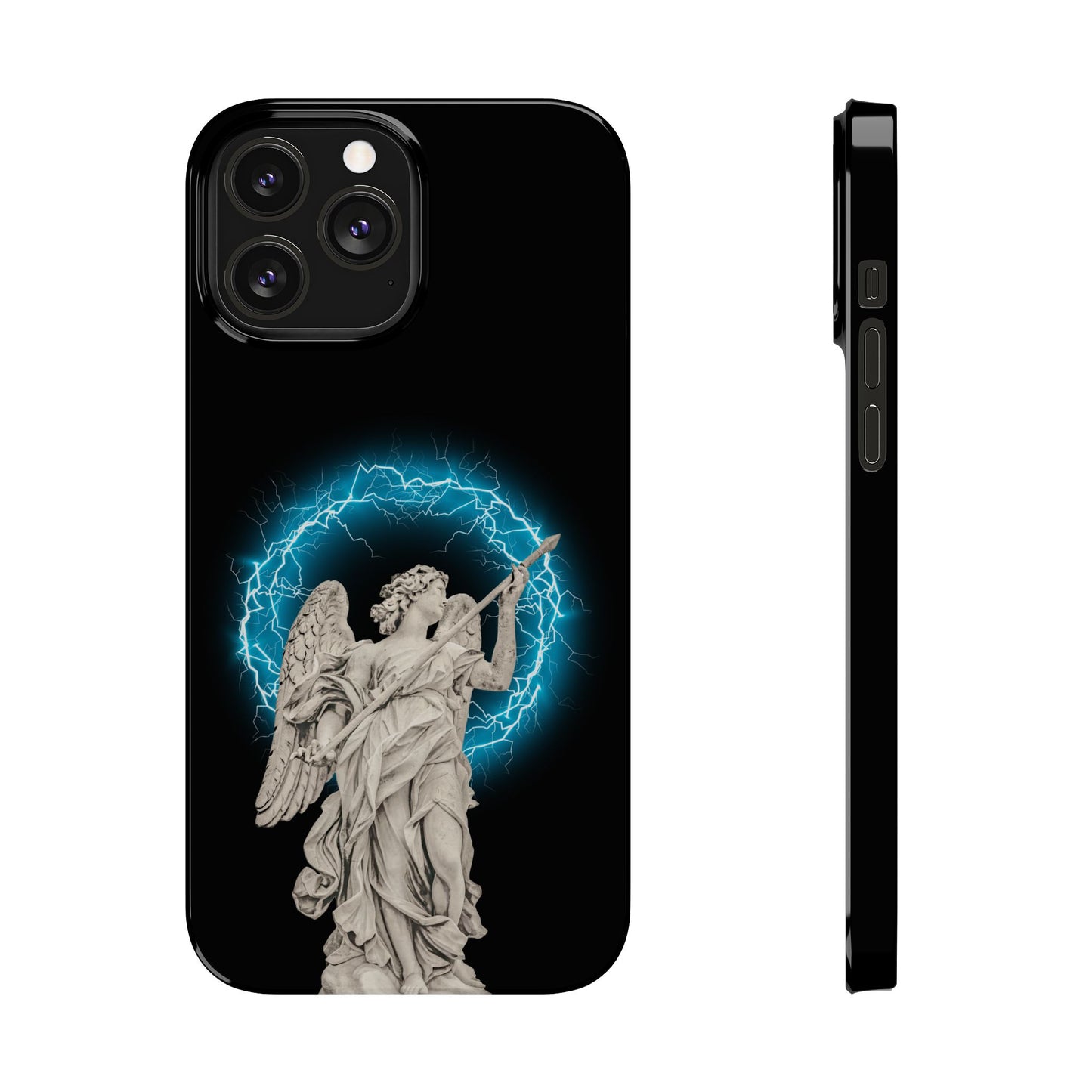 Greek God sky blue Lightning Phone Case